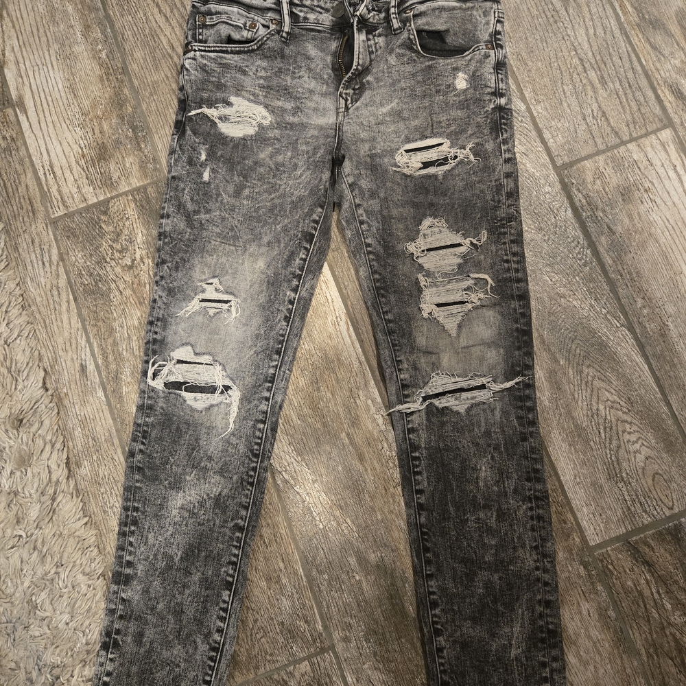 Distressed Black Jeans for Men